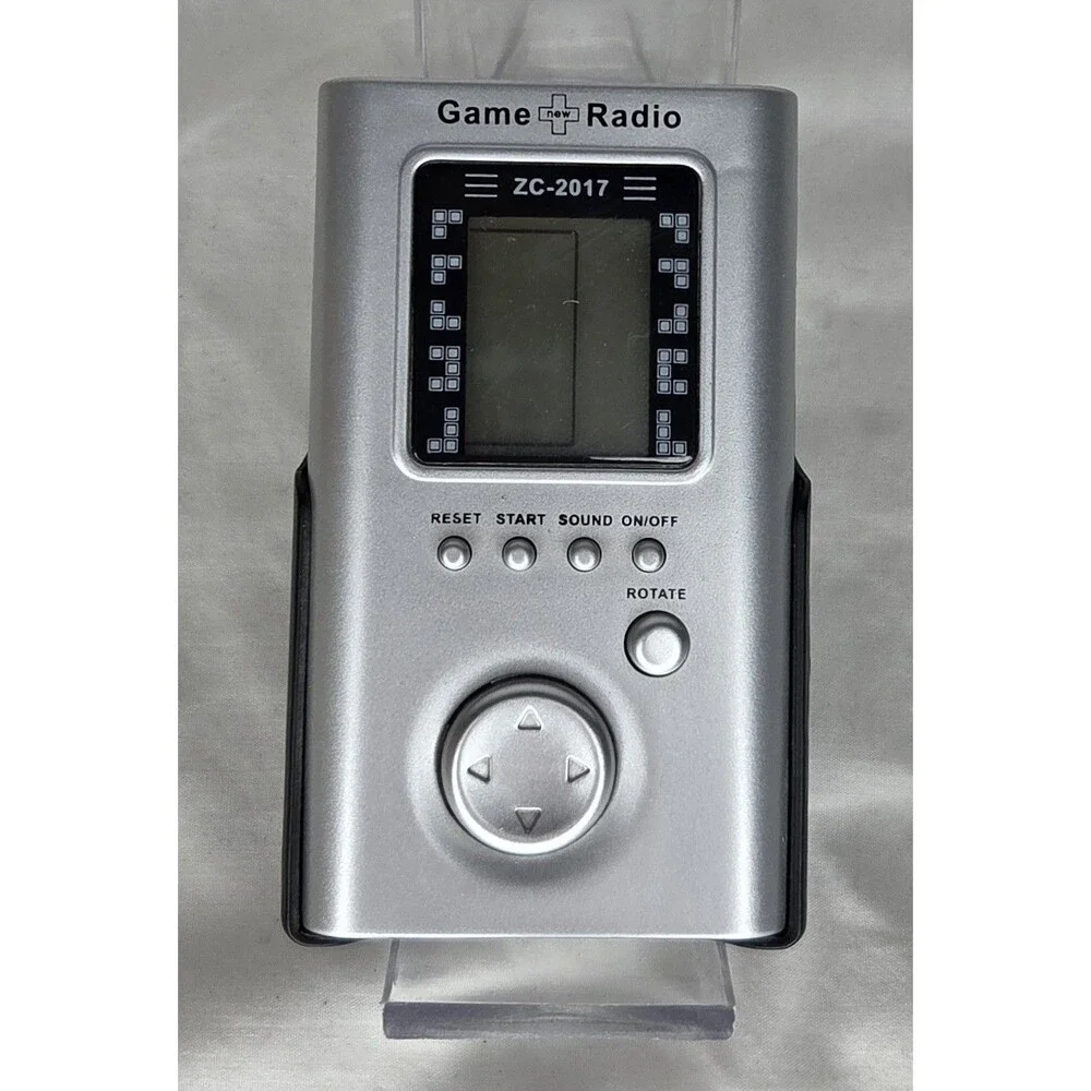 Tetris Handheld Electronic Game Radio Retro ZC-2017 Works Great